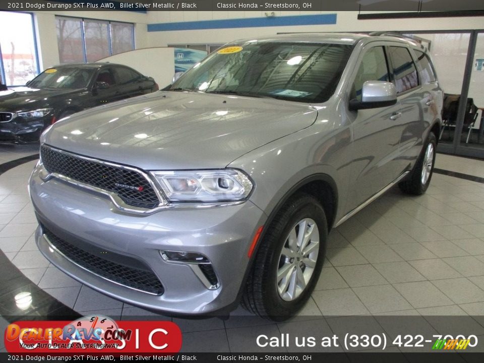 2021 Dodge Durango SXT Plus AWD Billet Silver Metallic / Black Photo #1