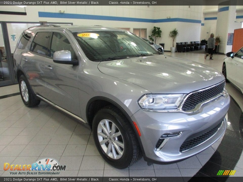 2021 Dodge Durango SXT Plus AWD Billet Silver Metallic / Black Photo #3