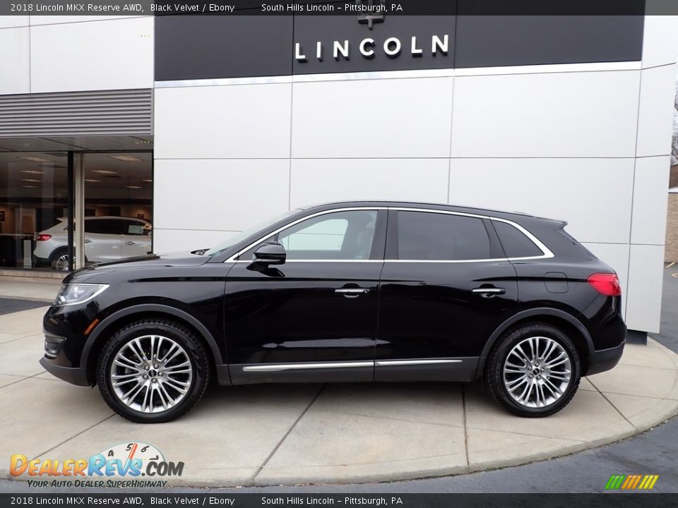 2018 Lincoln MKX Reserve AWD Black Velvet / Ebony Photo #2