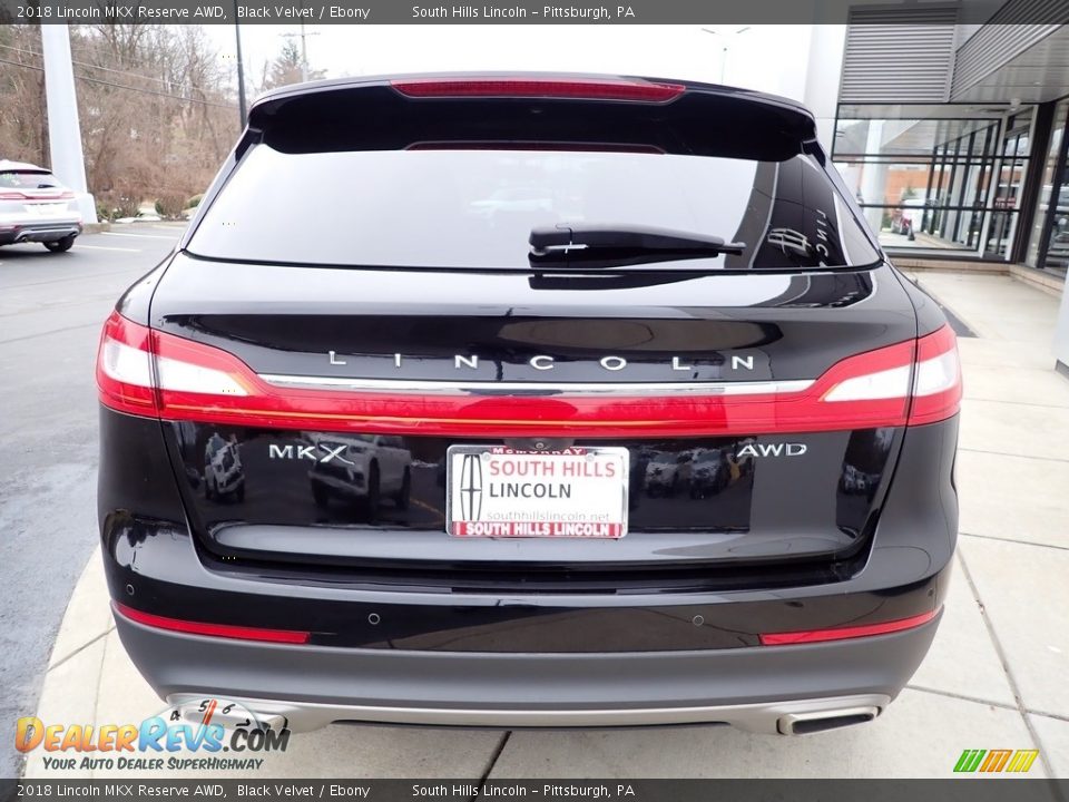 2018 Lincoln MKX Reserve AWD Black Velvet / Ebony Photo #4