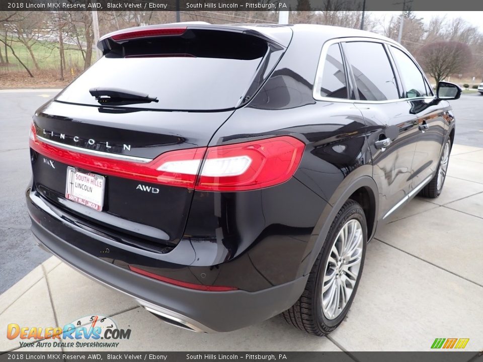 2018 Lincoln MKX Reserve AWD Black Velvet / Ebony Photo #6