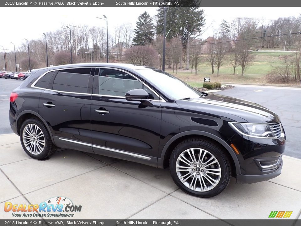 2018 Lincoln MKX Reserve AWD Black Velvet / Ebony Photo #7