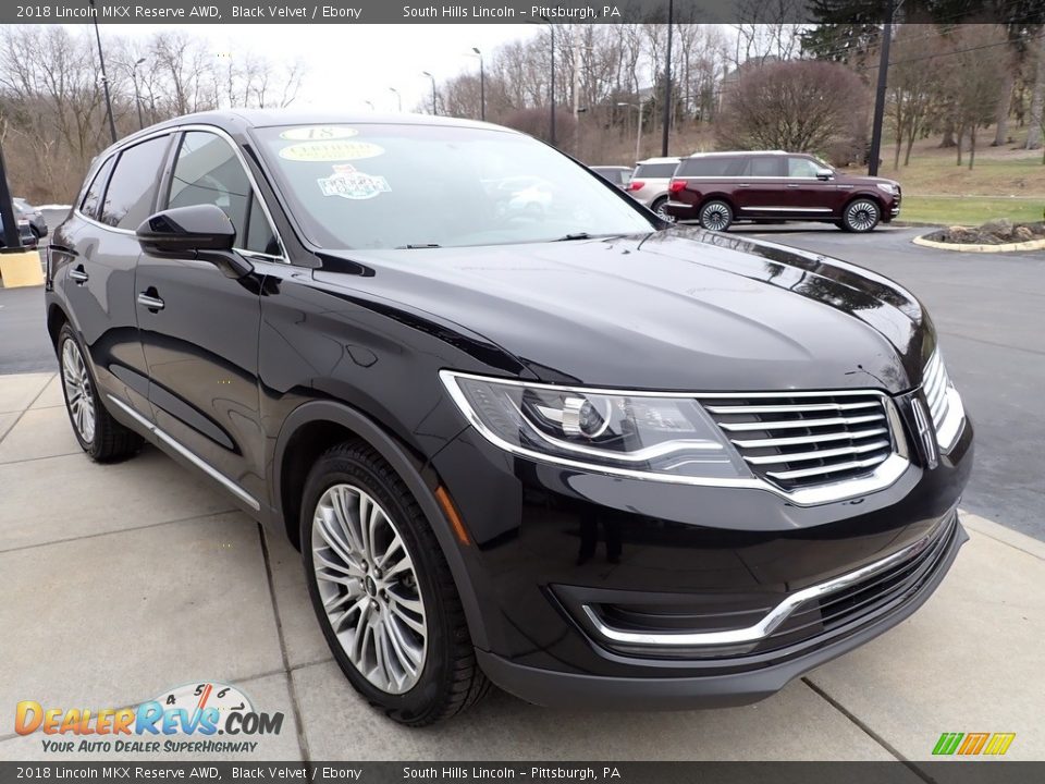 2018 Lincoln MKX Reserve AWD Black Velvet / Ebony Photo #8