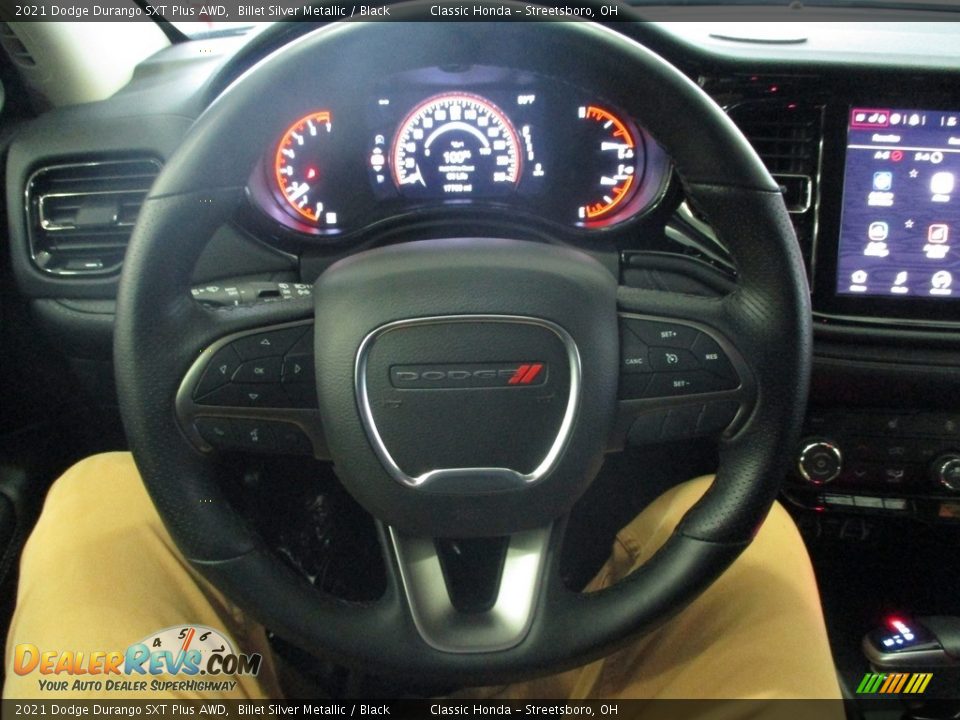 2021 Dodge Durango SXT Plus AWD Billet Silver Metallic / Black Photo #33