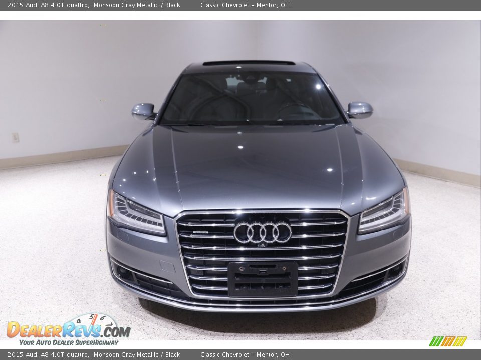 2015 Audi A8 4.0T quattro Monsoon Gray Metallic / Black Photo #2