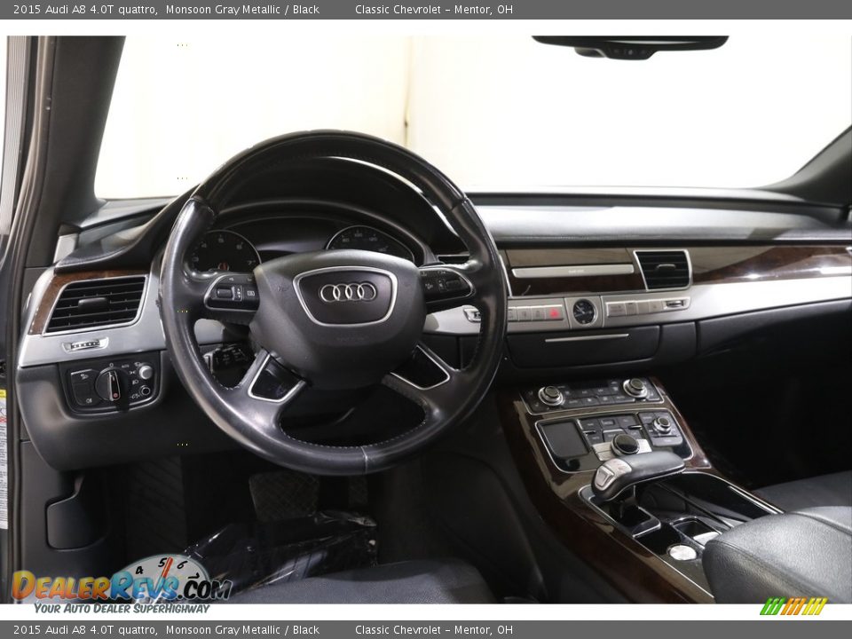 2015 Audi A8 4.0T quattro Monsoon Gray Metallic / Black Photo #6