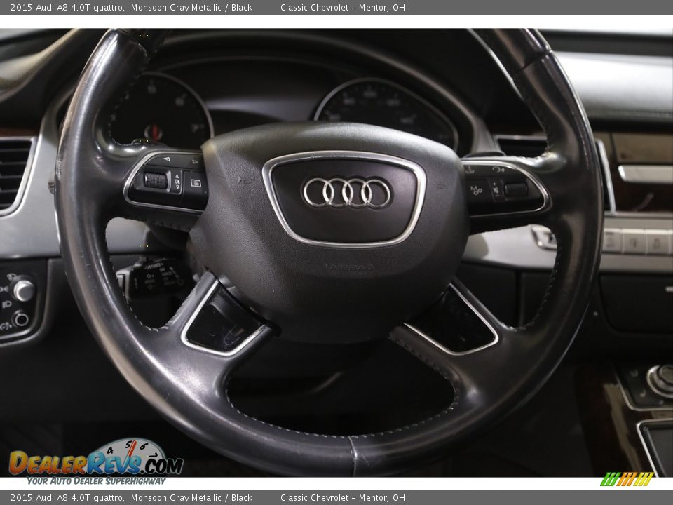 2015 Audi A8 4.0T quattro Monsoon Gray Metallic / Black Photo #7