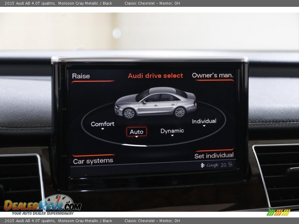 2015 Audi A8 4.0T quattro Monsoon Gray Metallic / Black Photo #11