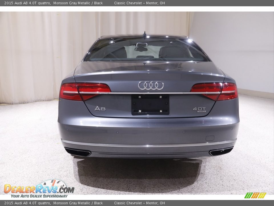 2015 Audi A8 4.0T quattro Monsoon Gray Metallic / Black Photo #24