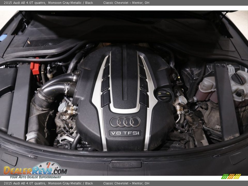 2015 Audi A8 4.0T quattro Monsoon Gray Metallic / Black Photo #25