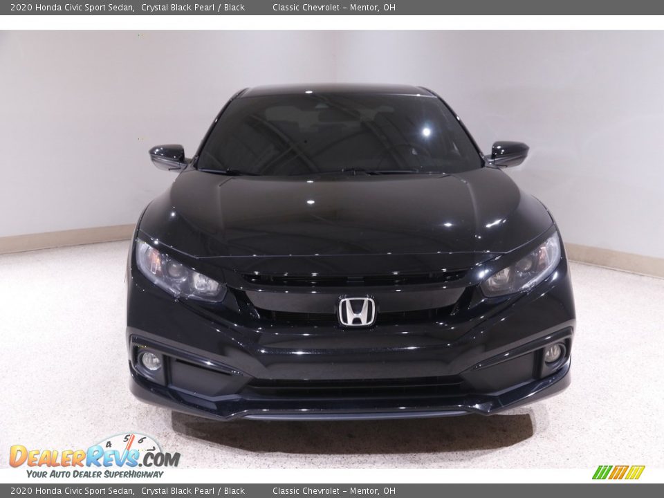 2020 Honda Civic Sport Sedan Crystal Black Pearl / Black Photo #2