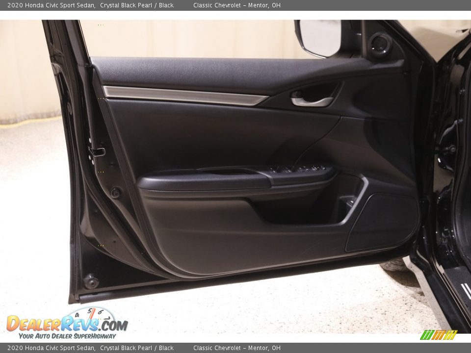 2020 Honda Civic Sport Sedan Crystal Black Pearl / Black Photo #4