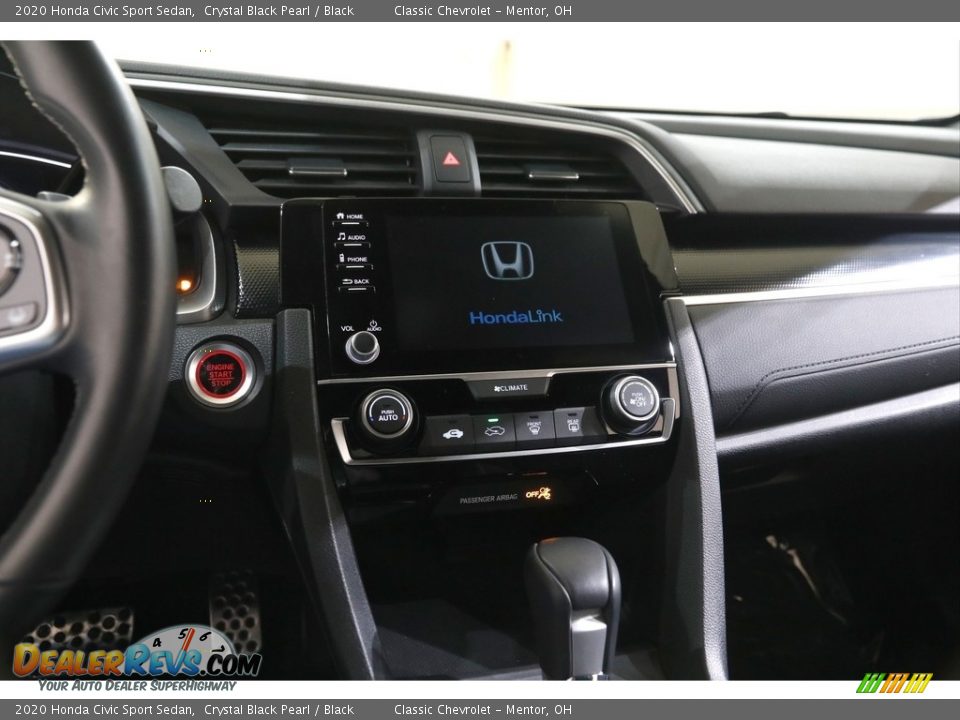 2020 Honda Civic Sport Sedan Crystal Black Pearl / Black Photo #9