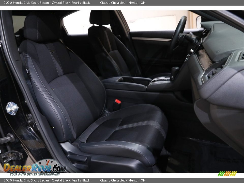 2020 Honda Civic Sport Sedan Crystal Black Pearl / Black Photo #14