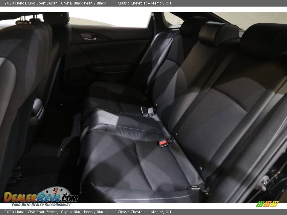 2020 Honda Civic Sport Sedan Crystal Black Pearl / Black Photo #16