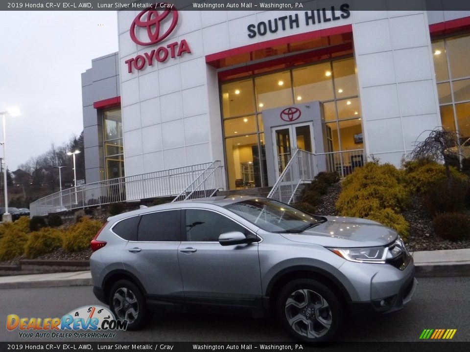 2019 Honda CR-V EX-L AWD Lunar Silver Metallic / Gray Photo #2