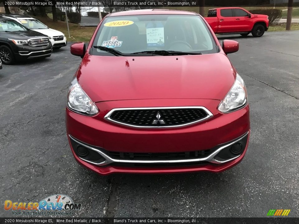 2020 Mitsubishi Mirage ES Wine Red Metallic / Black Photo #3