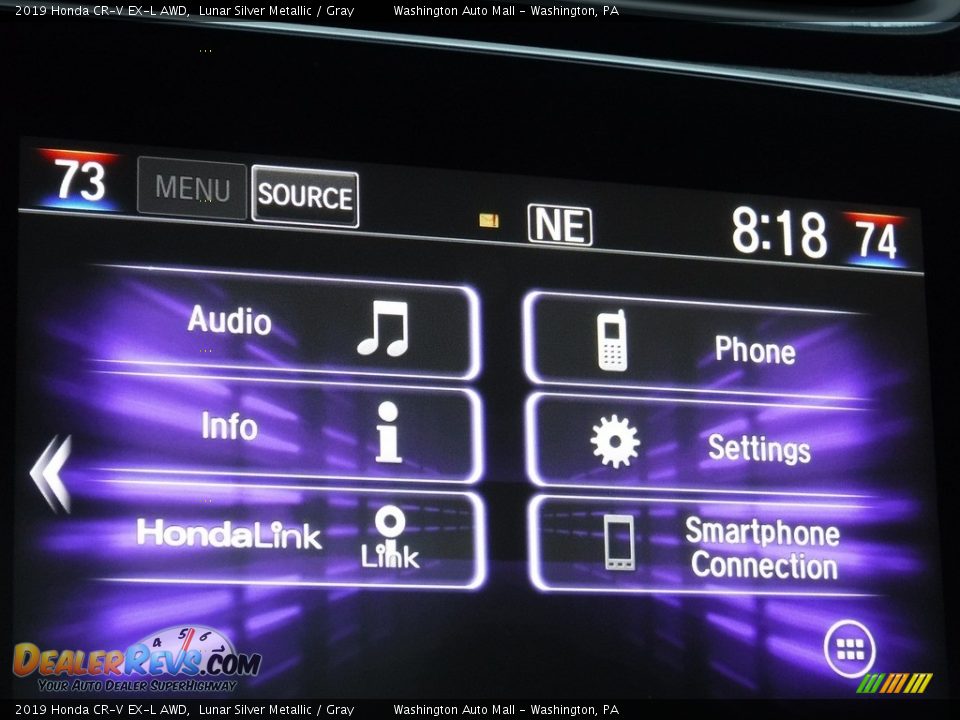 2019 Honda CR-V EX-L AWD Lunar Silver Metallic / Gray Photo #5