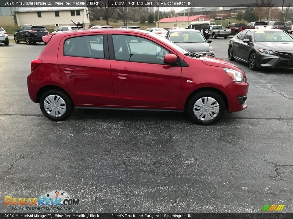 2020 Mitsubishi Mirage ES Wine Red Metallic / Black Photo #5