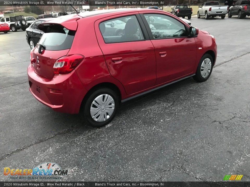 2020 Mitsubishi Mirage ES Wine Red Metallic / Black Photo #6