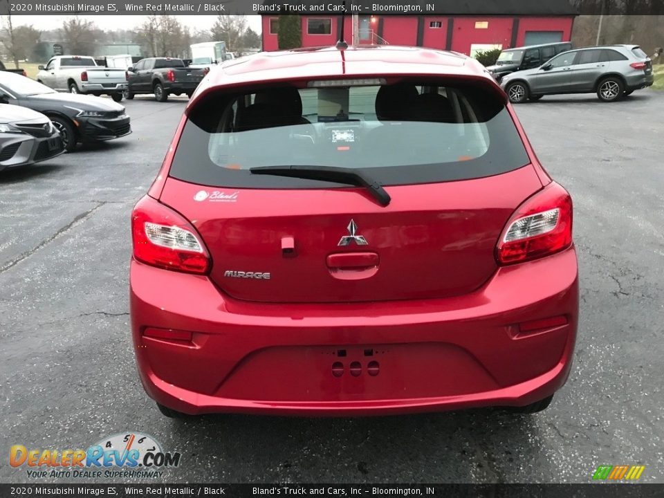 2020 Mitsubishi Mirage ES Wine Red Metallic / Black Photo #7