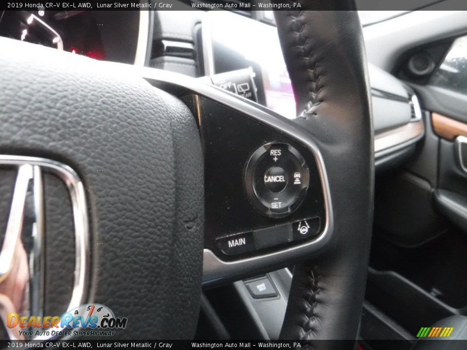 2019 Honda CR-V EX-L AWD Lunar Silver Metallic / Gray Photo #8