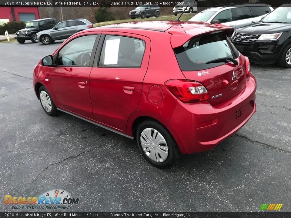 2020 Mitsubishi Mirage ES Wine Red Metallic / Black Photo #10