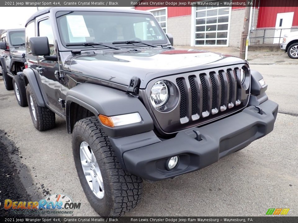 2021 Jeep Wrangler Sport 4x4 Granite Crystal Metallic / Black Photo #4