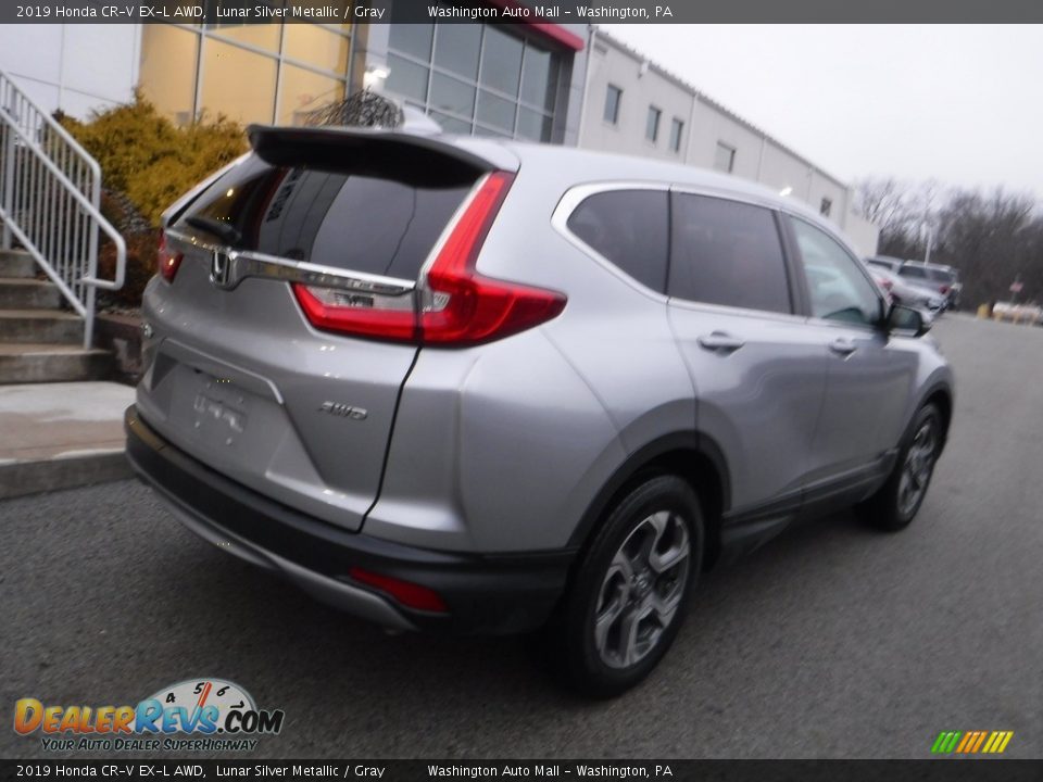 2019 Honda CR-V EX-L AWD Lunar Silver Metallic / Gray Photo #17
