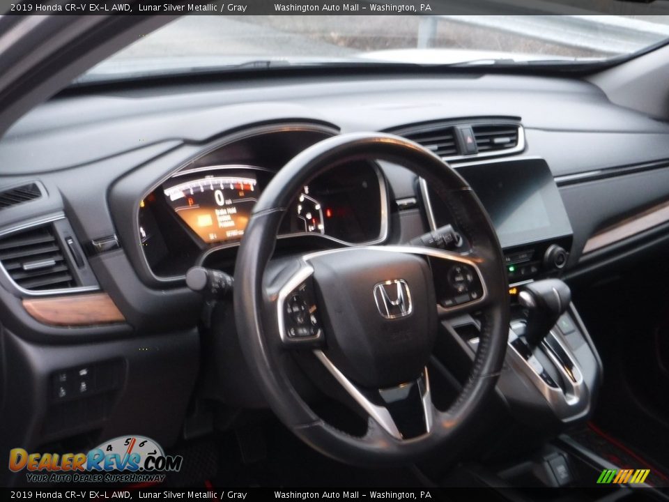 2019 Honda CR-V EX-L AWD Lunar Silver Metallic / Gray Photo #21