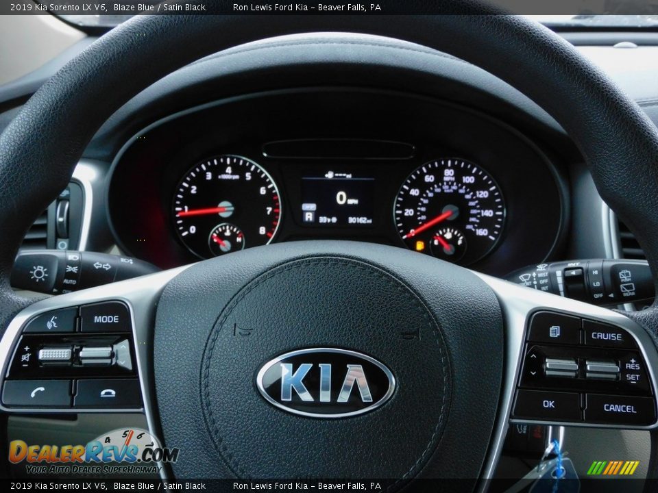 2019 Kia Sorento LX V6 Blaze Blue / Satin Black Photo #21
