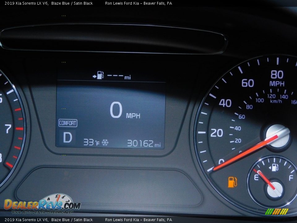 2019 Kia Sorento LX V6 Blaze Blue / Satin Black Photo #22
