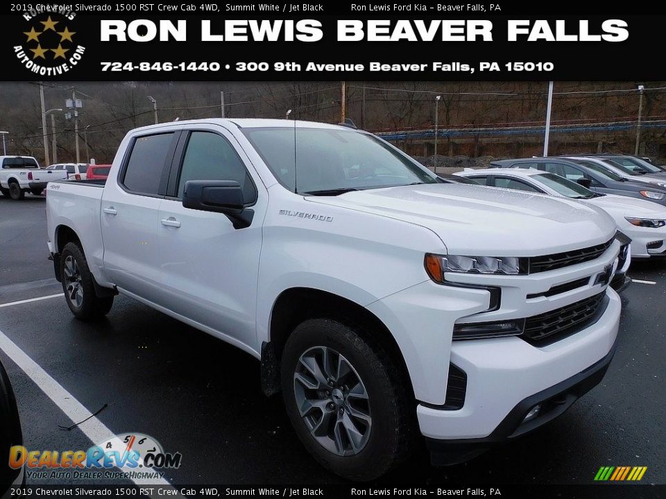 2019 Chevrolet Silverado 1500 RST Crew Cab 4WD Summit White / Jet Black Photo #1