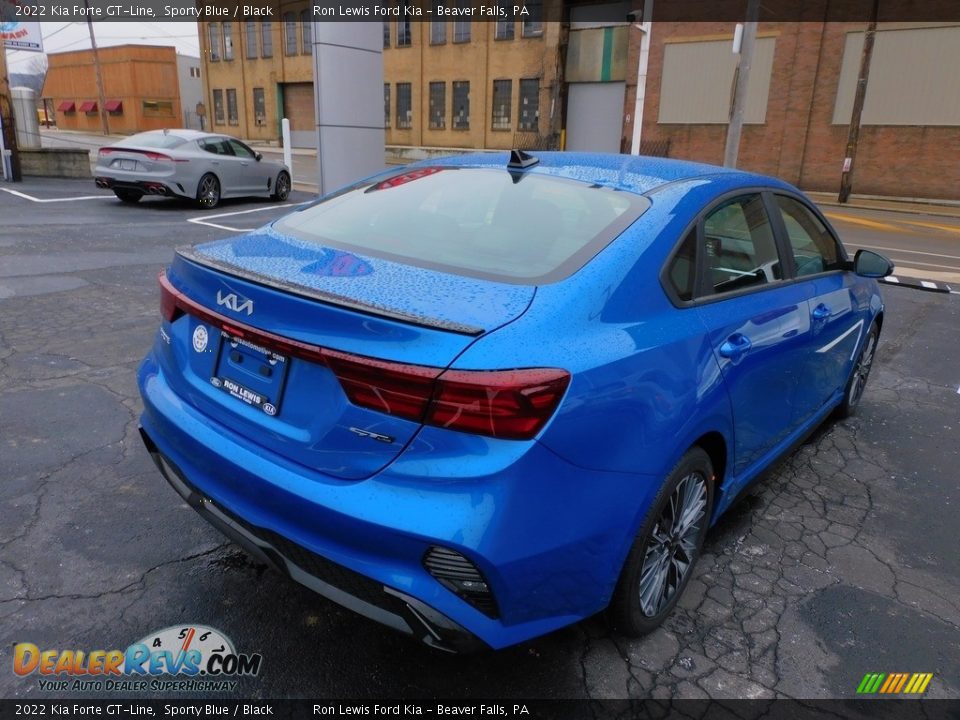 2022 Kia Forte GT-Line Sporty Blue / Black Photo #2