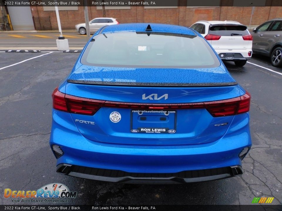 2022 Kia Forte GT-Line Sporty Blue / Black Photo #3