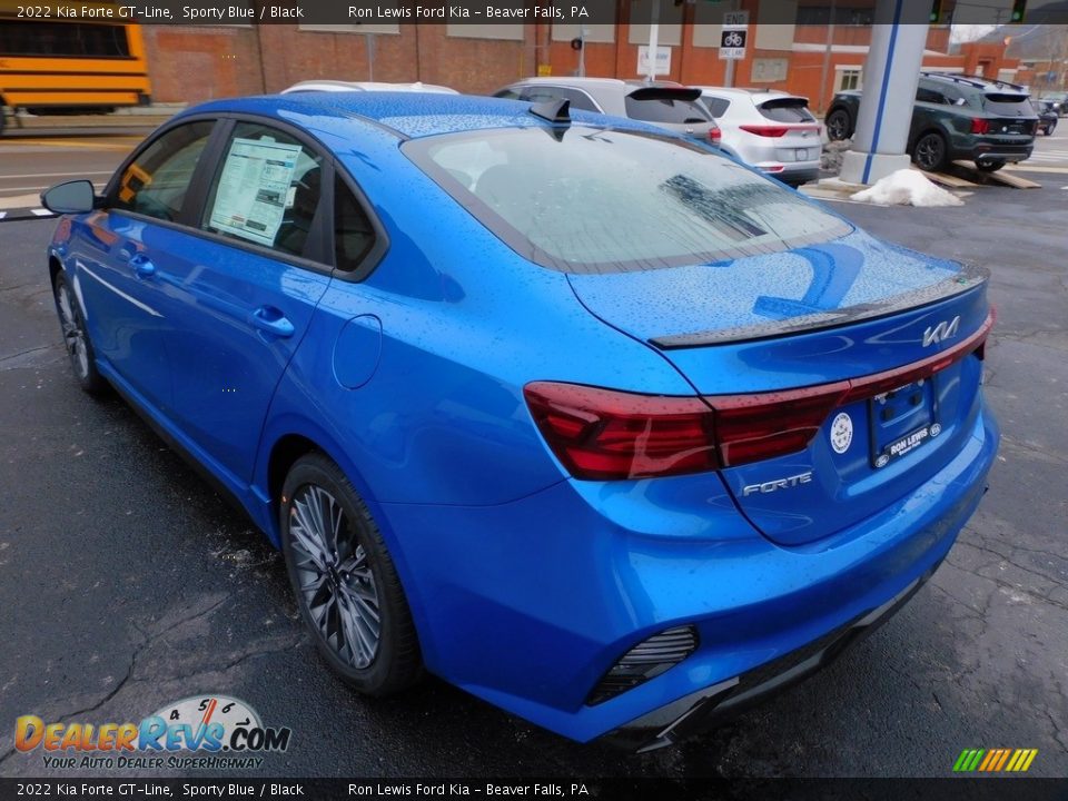 2022 Kia Forte GT-Line Sporty Blue / Black Photo #5