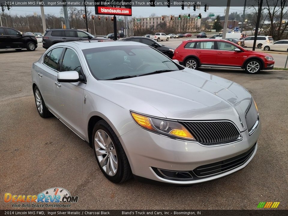 2014 Lincoln MKS FWD Ingot Silver Metallic / Charcoal Black Photo #9