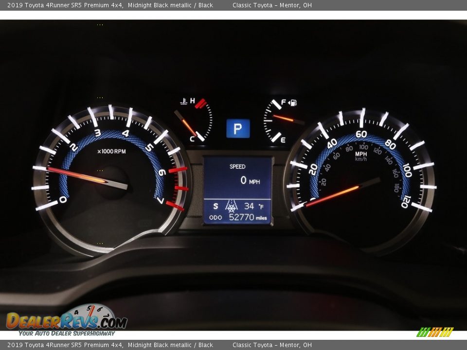 2019 Toyota 4Runner SR5 Premium 4x4 Midnight Black metallic / Black Photo #8