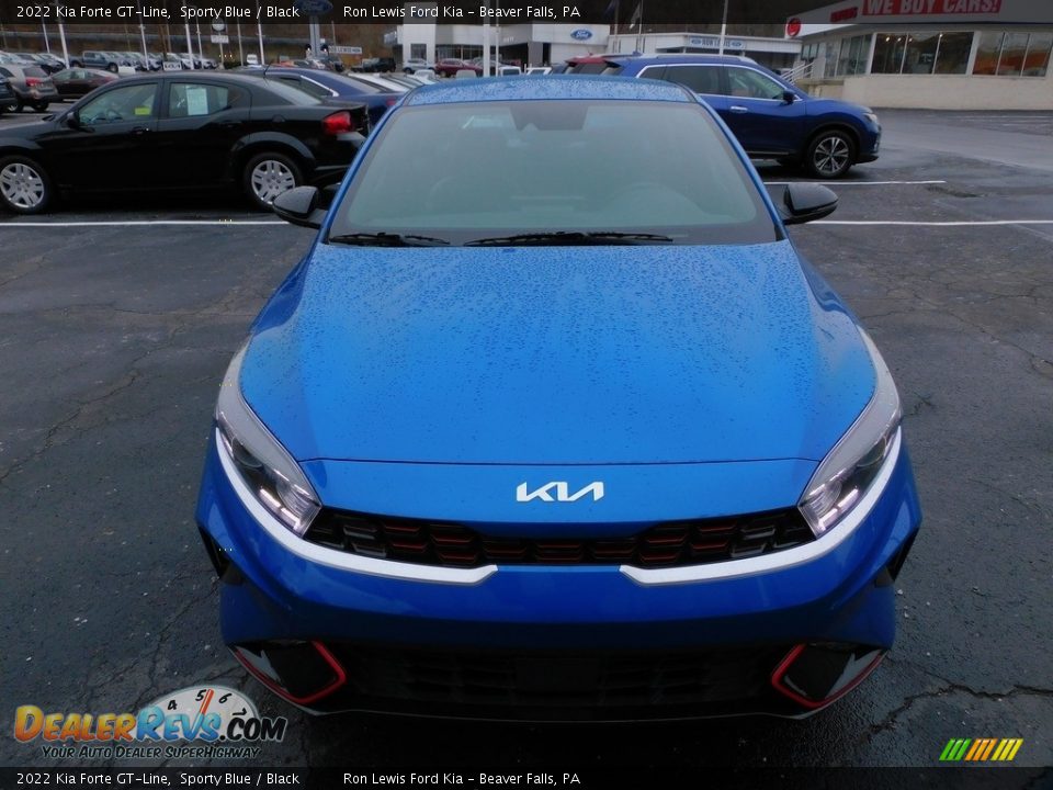 2022 Kia Forte GT-Line Sporty Blue / Black Photo #8