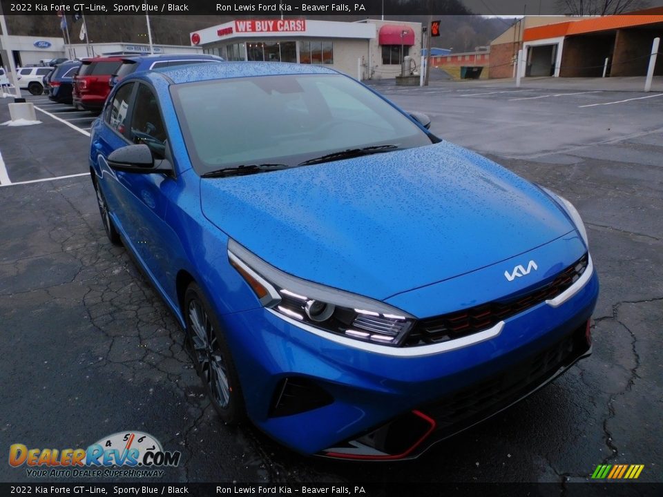 2022 Kia Forte GT-Line Sporty Blue / Black Photo #9