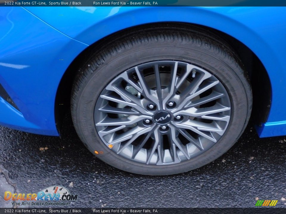 2022 Kia Forte GT-Line Sporty Blue / Black Photo #10