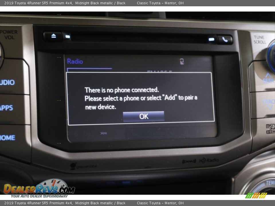 2019 Toyota 4Runner SR5 Premium 4x4 Midnight Black metallic / Black Photo #11