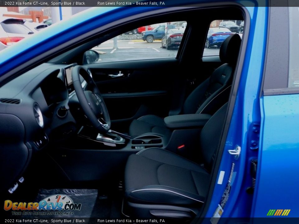 2022 Kia Forte GT-Line Sporty Blue / Black Photo #11