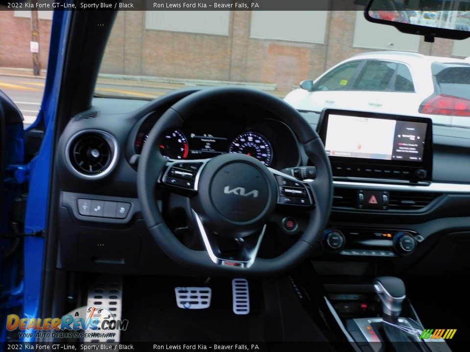 2022 Kia Forte GT-Line Sporty Blue / Black Photo #13
