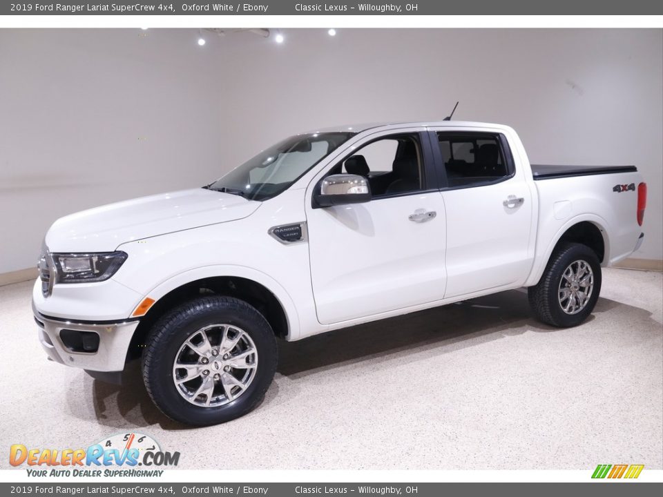 2019 Ford Ranger Lariat SuperCrew 4x4 Oxford White / Ebony Photo #3