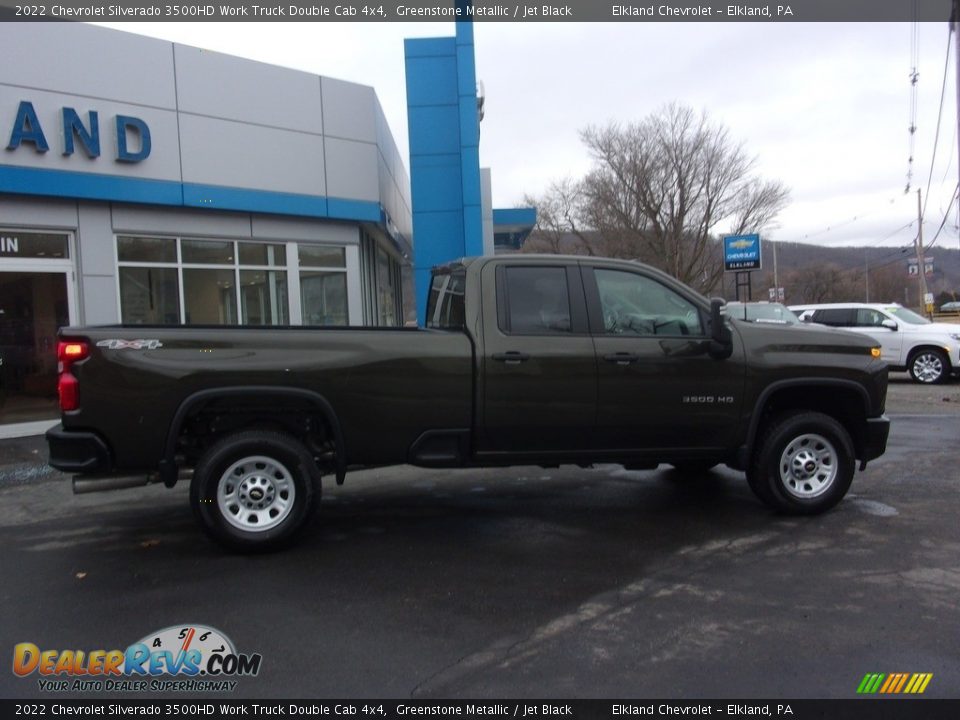 2022 Chevrolet Silverado 3500HD Work Truck Double Cab 4x4 Greenstone Metallic / Jet Black Photo #2