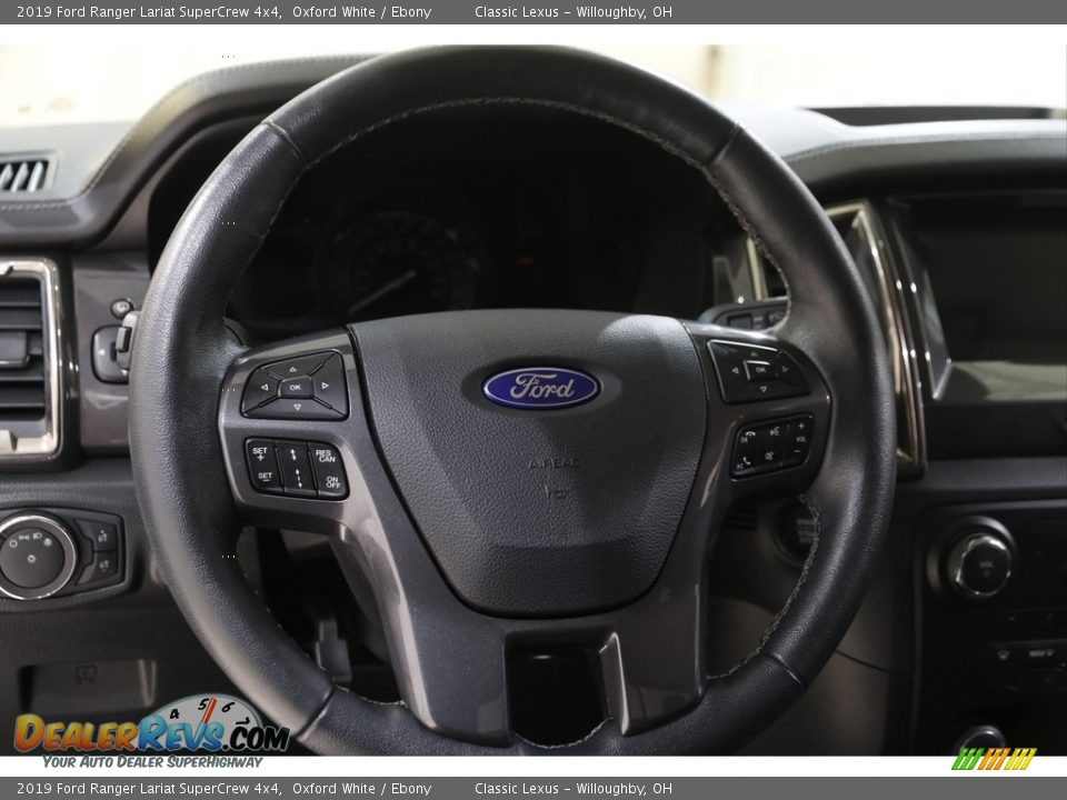 2019 Ford Ranger Lariat SuperCrew 4x4 Oxford White / Ebony Photo #7