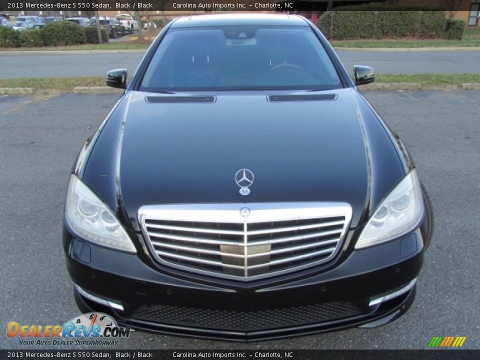 2013 Mercedes-Benz S 550 Sedan Black / Black Photo #5