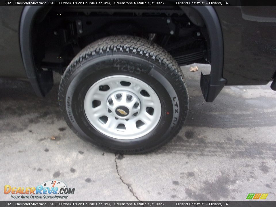 2022 Chevrolet Silverado 3500HD Work Truck Double Cab 4x4 Greenstone Metallic / Jet Black Photo #13
