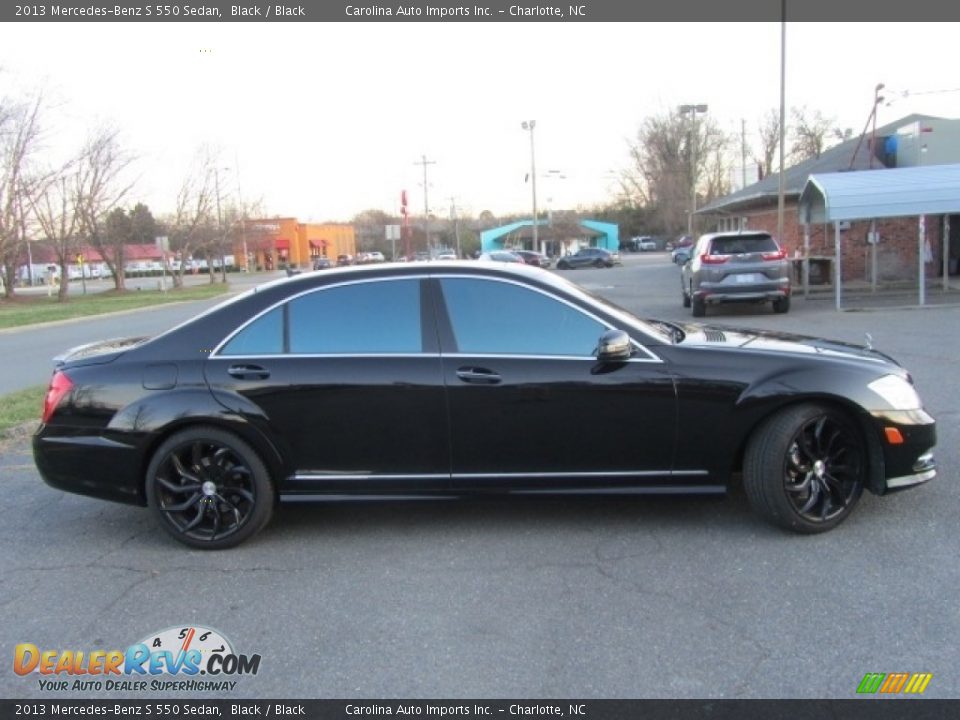 2013 Mercedes-Benz S 550 Sedan Black / Black Photo #11